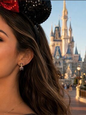Disney x BaubleBar Minnie Mouse Stud Earrings, NWT